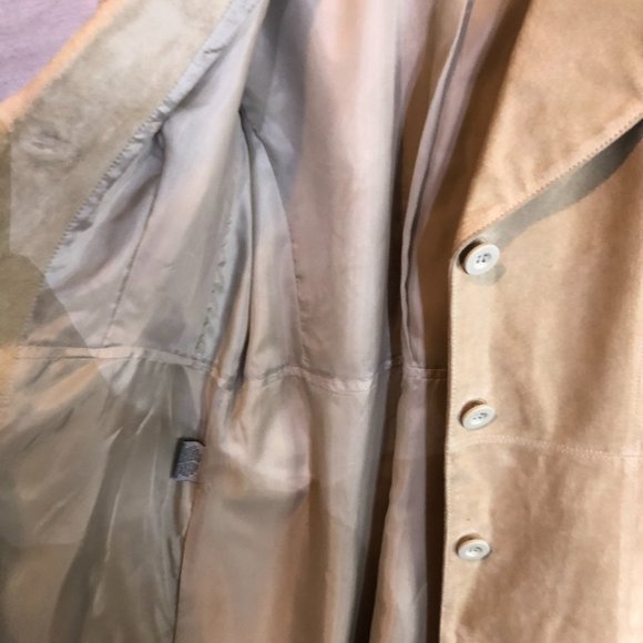 Aldo Genuine leather Suede Beige trench coat - Picture 9 of 17